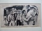 John Minton drawing for Time was Away ' Black market run 1947