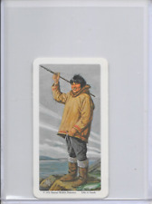 1973 Eskimo Fisherman National Wildlife Federation The Arctic Card #2 Series 16