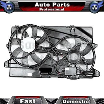 Ventilador de radiador y condensador doble TYC para Lincoln MKX 2011 2012 2013 2014 2015 Foto 1 de 4