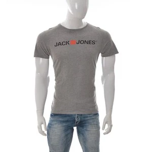 T-shirt Jack & Jones uomo top grigio LOGO TEE manica corta girocollo Noos tag... - Foto 1 di 7