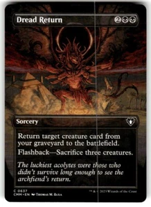 Dread Return (Borderless) Commander Masters Regular MTG NM - Picture 1 of 2