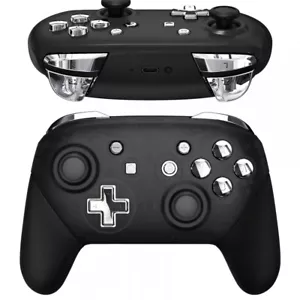 Chrome Silver Repair ABXY D-pad ZR ZL L R for Nintendo Switch Pro Controller - Picture 1 of 8