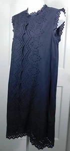 HARTFORD ALTERNATIVE CLASSICS 1979 Women's Black Cotton Sleeveless Eyelet Shi... - Picture 1 of 6