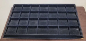 Guardhouse Coin/Jewelry/Matches/Other items Display Tray 28 Slots - Black - Used - Picture 1 of 3