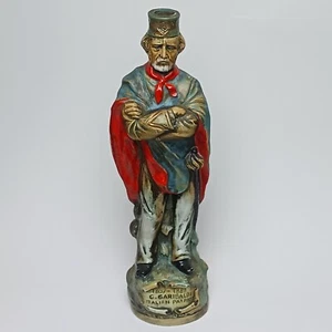 13" Vintage 1970 Barsottini Vino Rosso Wine Decanter Bottle Giuseppe Garibaldi - Picture 1 of 10