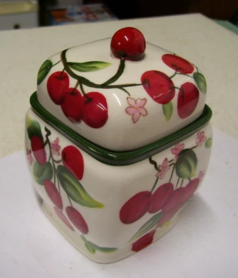 De colección HARRY AND DAVID BOTE DE MERMELADA DE CEREZA JALEA TARRO CON TAPA TÉ Cuadrado Foto 1 de 4