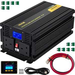VEVOR Convertitore Onda Sinusoidale Modificata 12V CC a 240V Invertitore 3000W - Imagen 1 de 12