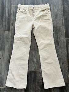 There Abouts Flare Ivory Corduroy Pants W/Adjustable Waist Size 14.5 Plus EUC! - Picture 1 of 4