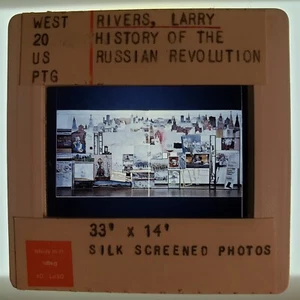 Larry Rivers History of the Russian Revolution: From Marx to... 35mm Glass Slide - Picture 1 of 4