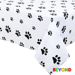 PAW Patrol Table Cover Tableware Birthday Party Supply Table Covers White Black