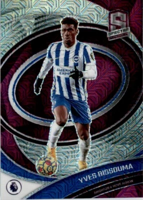2021 Panini Chronicles Spectra Purple Mojo Prizm Yves Bissouma #250 Parallel - Image 1 of 2
