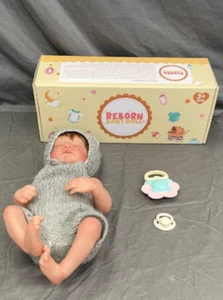 Reborn Baby Doll Newborn Boy Knitted Outfit Pacifier Rattle 16" - Picture 1 of 9