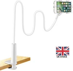 EXTRA LONG ARM Holder Mount Stand For Mobile Phone iPhone Bed Clamp UK STOCK - Picture 1 of 7