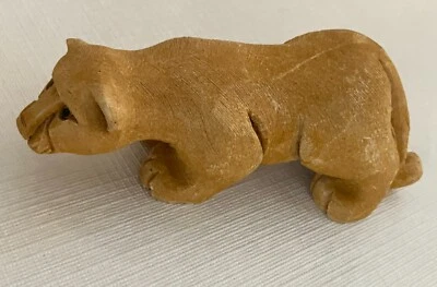 LEÓN DE MONTAÑA / PUMA / PUMA - Figura de cerámica firmada Foto 1 de 4