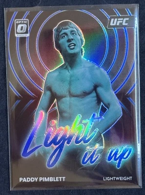 2023 Panini Donruss Optic UFC - Light It Up Paddy Pimblett #24 Blue Prizm /49 - Image 1 of 4