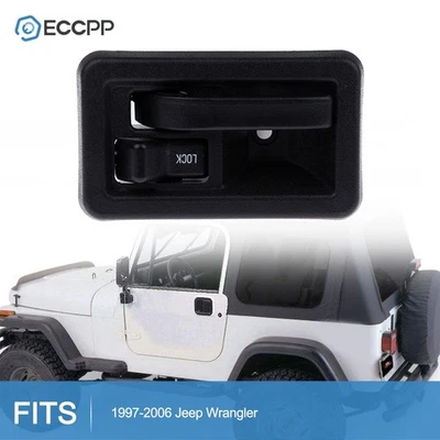 Manija de puerta interior lado del pasajero derecha para Jeep Wrangler 97-04 interior Foto 1 de 4