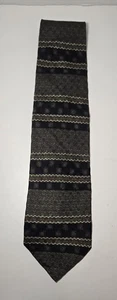 Corbata Haggar Para Hombre Seda Multicolor Rayas y Patrón Geométrico/Novedad EE. UU. - Imagen 1 de 7