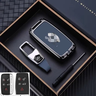 Key Fob 保护套 外壳 适用于捷豹路虎 Range Discover Evoque XEL — 第 1/4 张图片