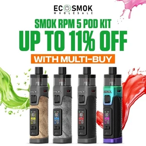 SMOK RPM 5 Pod Kit 80 Watt The Real Pod Mod E Cig Vape Pod GENUINE Fast Dispatch - Picture 1 of 17