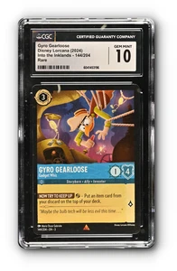 Disney Lorcana 2024 Into the Inklands - Gyro Gearloose #144/204 CGC 10 - Imagen 1 de 1