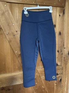 Zaggora Women's Hot Pants Sweat Neoprene Athletic Capri Back Pocket Size XS - Picture 1 of 6