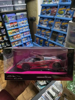 РЕДКАЯ! Розовые накладки 1:24 Jada Lamborghini Gallardo Superleggera - Изображение 1 из 4