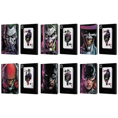 OFFICIAL BATMAN DC COMICS THREE JOKERS LEATHER BOOK WALLET CASE FOR APPLE iPAD - Image 1 of 4