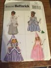 Butterick 4630 Child Princess Costume Dress Hat Little Girl Size CDD 2 3 4 5 New