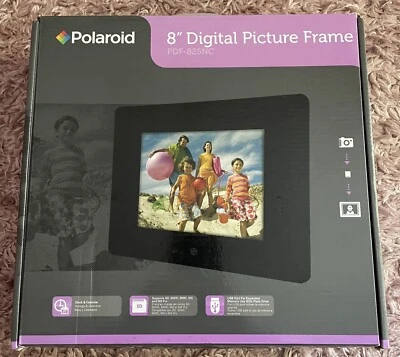 New POLAROID 8" Digital Picture Frame PDF-825NC New In Box - Image 1 of 4