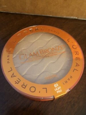 Loreal Paris Glam Bronze Bronzer For Face & Body #01 Light Pale Summer New - Image 1 of 3