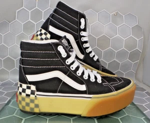 Zapatillas Vans Sk8-Hi apiladas a cuadros plataforma goma EE. UU. 5/6..5 CC239 - Imagen 1 de 13