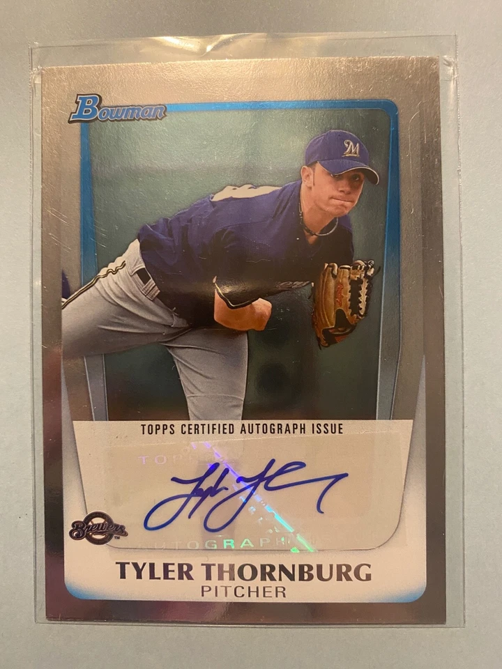 A33,749 - 2011 Bowman Draft Prospect Autographs #TT Tyler Thornburg - Image 1 of 1