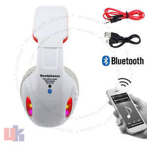 New LED Wireless Bluetooth 4.2 Stereo Headset Super Bass Music Grey Headphone