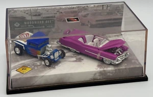 Hot Wheels Woodward Avenue Set - Blue Hot Rod & Pink Caddy (1996) - Mattel - NIB - Picture 1 of 4