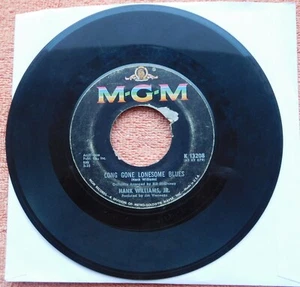 Hank Williams Jr. 45 RPM Record-Long Gone Lonesome Blues - Picture 1 of 2