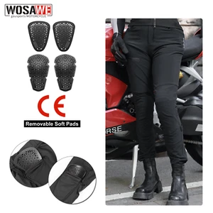 WOSAWE Unisex Off-road Motorcycle Pants CE Certified Detachable Pads Multipocket - Picture 1 of 13
