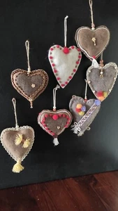 cuori di stoffa fatti a mano - Foto 1 di 3