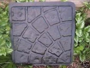 Set of 2 concrete paver walkway molds .150 plastic moulds 16" x 16" x 1.25" - Picture 1 of 2