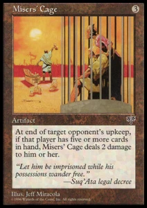 Misers' Cage x1 1x Mirage LP Magic The Gathering - Imagen 1 de 1