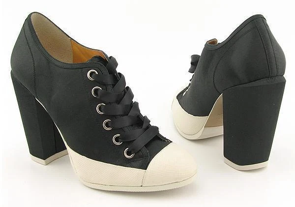 New HALE BOB Women Satin Heel Lace Up Dress Comfort Ankle Pump Bootie Shoe Sz 8  - Image 1 of 3