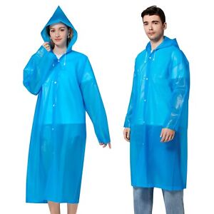 Reusable Raincoats 2 Pack EVA Rain Ponchos For Adults Kids  Rain Coats With