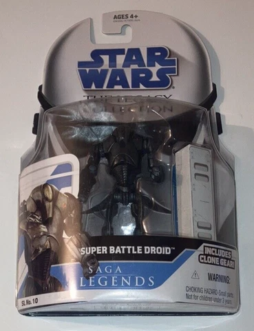 Star Wars Legacy Collection SUPER BATTLE DROID Saga Legends Hasbro 3.75" 2008 Cover