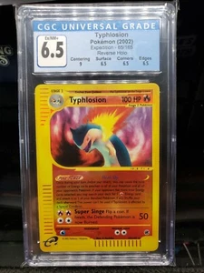 CGC 6.5 Pokemon Typhlosion 65/165 Expedition Reverse Holo - Picture 1 of 2