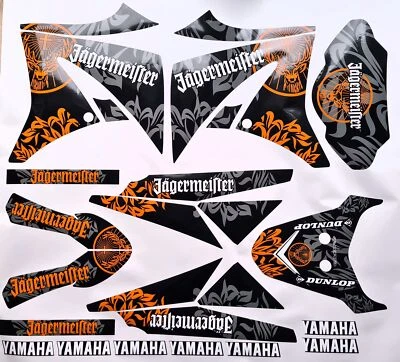 4MOTO24 Yamaha XT 125 05-12 X R Jäger DEKOR DECAL KIT Aufkleber Verkleidung orange