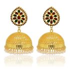 Indian Ethnic Drop Earrings Bollywood Jhumka Jhumki Golden Dangle Earring