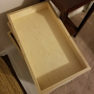 Kitchen Pull Out Shelf 12 in Wood Pantry Cabinet Roll Out Slide Out Drawer Box - Picture 1 of 2