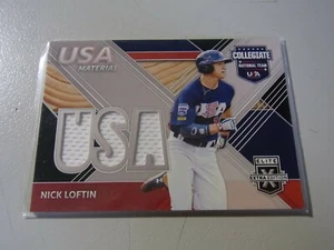 2020 Panini Elite Extra Edition USA Baseball Material Black Nick Loftin #USAM-NL - Picture 1 of 1