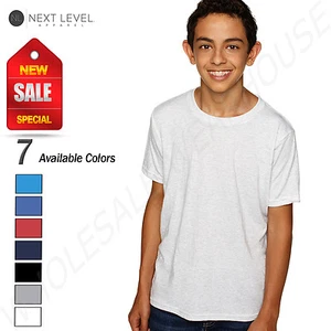 NEW Next Level Youth Boy's Triblend Crew Neck T-Shirt M-N6310 - Picture 1 of 15