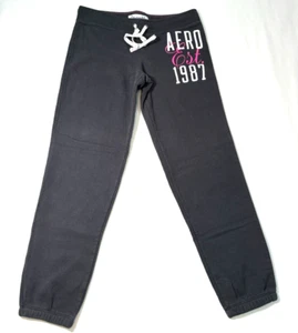 Felpa donna grigia vintage Aeropostale Aero 1987 taglia large Y2K tempo libero - Foto 1 di 7