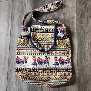 Portugal Small Backpack Souvenir Tapestry Bag Purse Vintage 12 X 12 - Picture 1 of 5
